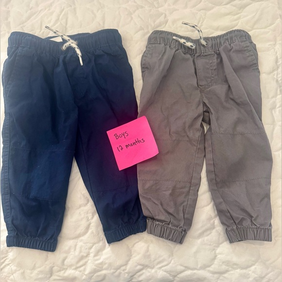 Carter’s Baby Boy Navy and Gray Pants Set - Picture 1 of 2